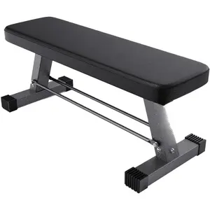 Essential Flat Weight Bench for Your Home Gym - Heavy Duty Workout Bench for Bench Press and Strength  Exercise - Compact Weight Benches Designed for Home Use