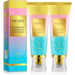 Niacinamide Whitening Toothpaste 2-Pack | Fresh Breath Toothpaste | Stain Removal & Enamel Safe | Fresh Breath Formula with Activated Charcoal |for Coffee/Smokers