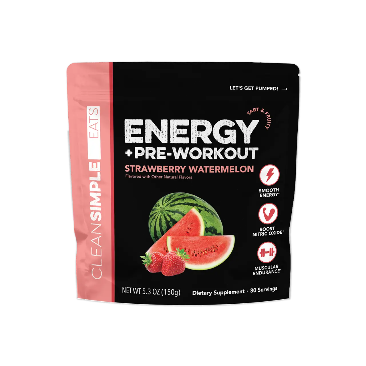 Energy + Pre-Workout: Strawberry Watermelon (30 Servings)