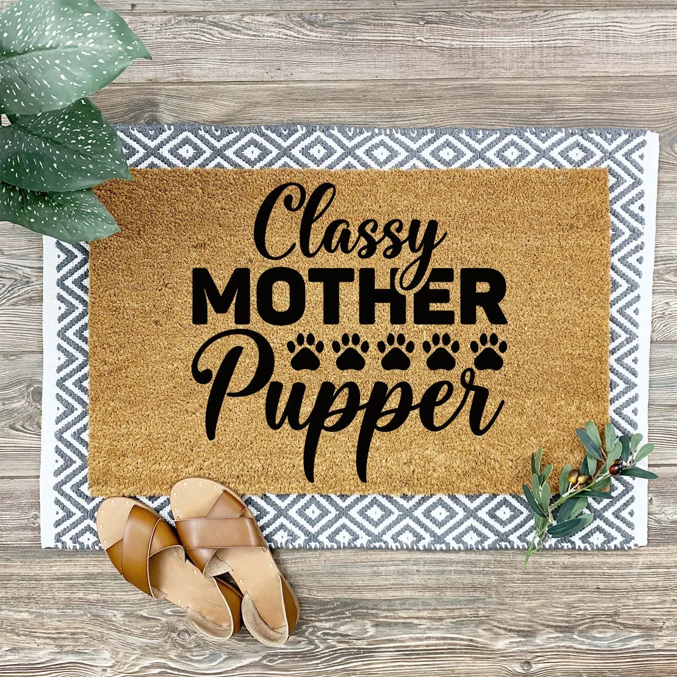 Doormat Classy Mother Pupper Welcome Mat Funny Doormat New Homeowner Funny Mat Front Porch Doormats Outside Doormat 5808zz