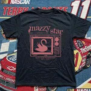 Mazzy Star Black T-Shirt – Retro Character Graphic Top