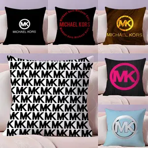 Fashion MICHAEL KORS Cushion Cover Plush Reversible Pillow Cover: Perfect for Car Rides, Sofa Lounging, Bedroom Relaxation & More A Thoughtful Gift for Loved Ones!