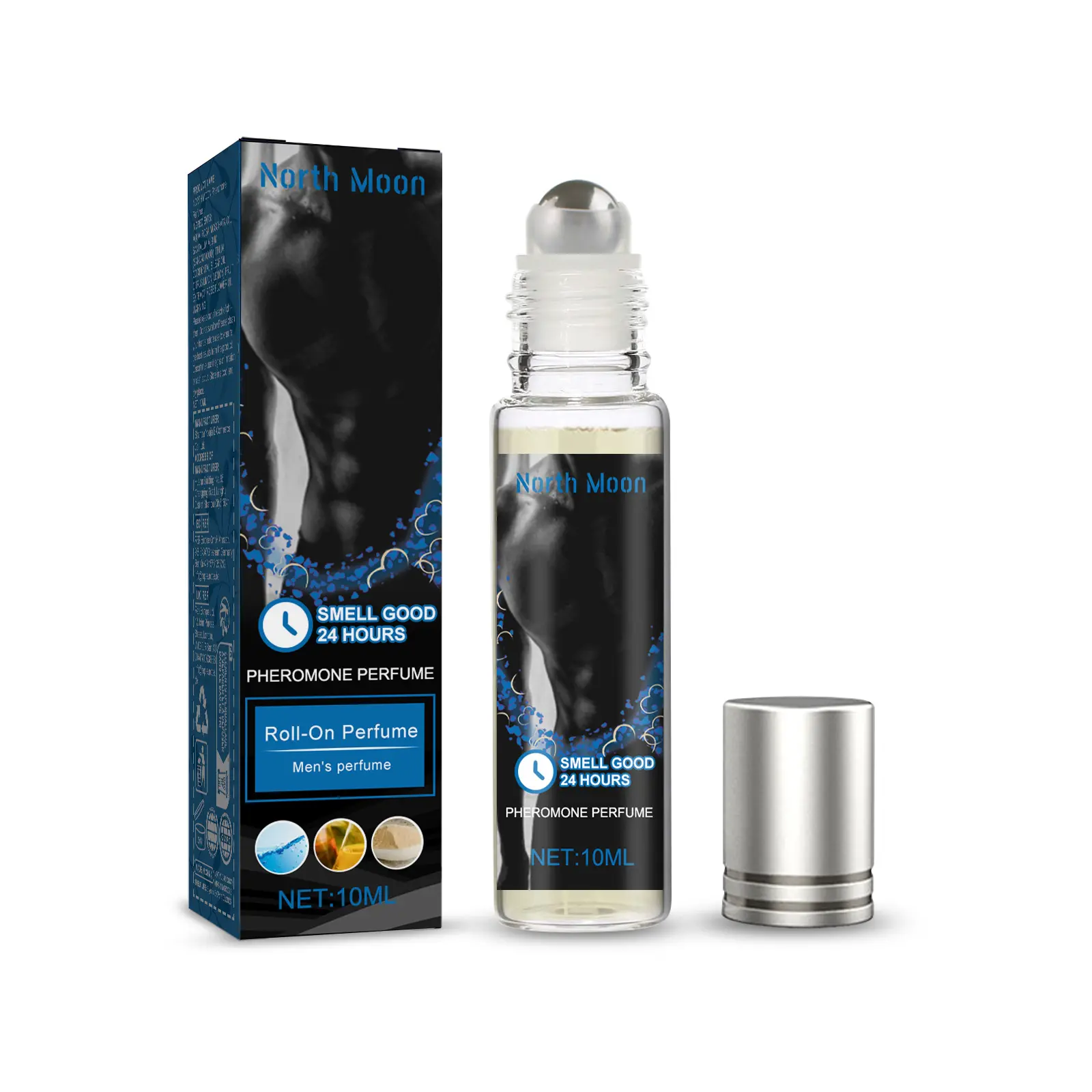 PHEROMAX Men's Pheromone Roll-On｜72H Charisma Boost｜Natural Attraction Enhancer｜Discreet & Precise Application｜Male Confidence Perfume