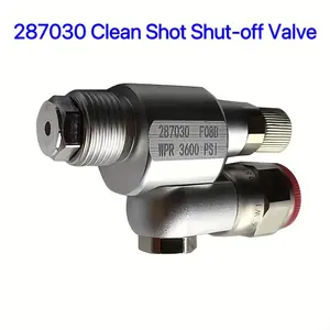 287030 Clean Shot Heavy Duty Shut-off Valve Swivel Joint, Thread Spray Gun Paint Sprayer Adapter, Airless Paint 7/8-Inch 180 Degree Rotation With Control Valve, for High Pressure Airless Paint Spray Gun Swivel Joint