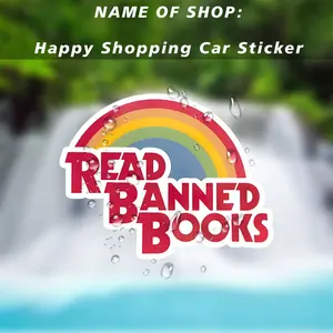 Vinyl Sticker for Reading Banned Books - Matte Effect, Suitable for Cars, Laptops, Windows, Etc. - Durable and Easy To Stick