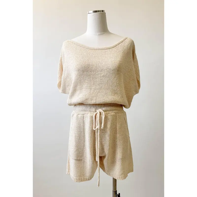 Relaxed Fit Knit Romper by For Good