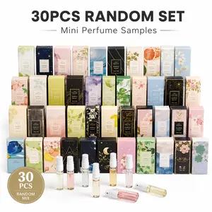 30PCS Random Mini Perfume Sample Set, Assorted Pocket-Size Fragrance Sprays for Travel, Purse, Daily Scent Rotation & Gift