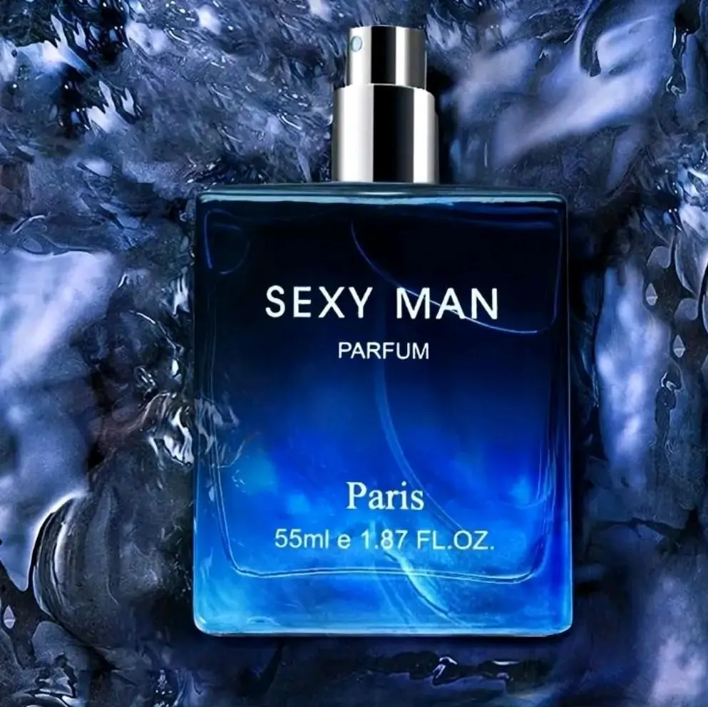 Sexy Man Men's Light Fragrance Cologne Perfume 55 ml Regular Edition - Light and Fresh Aroma, Ideal for Work, Travel, and Daily Use, for Youthful Charm Long