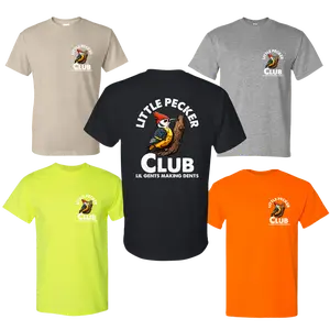 Little Pecker Club Big Dents T-Shirt  DryBlend Moisture Wicking High Quality TShirt Funny Shirt Adult Tee Genx Collar Cotton Menswear