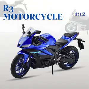 R3 1:12 Alloy Motorcycle Model Ornament, a Collectible for Toy Enthusiasts; Ideal as Valentine’s Day Gift, Adult Gift, Boy Gift; Red Color, Suitable for Collectors and Hobbyists as a Birthday Present motorcycle toy motorcycle toys Valentine’s Day gift