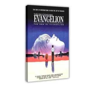 Neon Genesis Evangelion The End of Evangelion Movie Poster Anime Canvas Prints, Home Aesthetic Decor, Room Accessories, Funny Home Supplies Wall Art