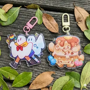 Pancake Kitties Keychain! Birthday gifts, souvenirs, gifts for friends