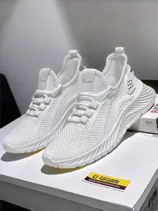 Women's High-Top Running Shoes, Athletic Running Shoes, Comfortable Anti-Slip Breathable Sports Shoes, Running Sneakers, Ideal for Outdoor Activities, Daily Wear, Pure Color Design
