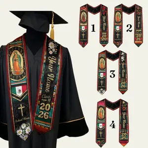 Custom Philippines Graduation Stole Class of 2026 For Senior, Heritage Sash with Philippines Flag, Mayon Volcano Stole, Kente Style Stole