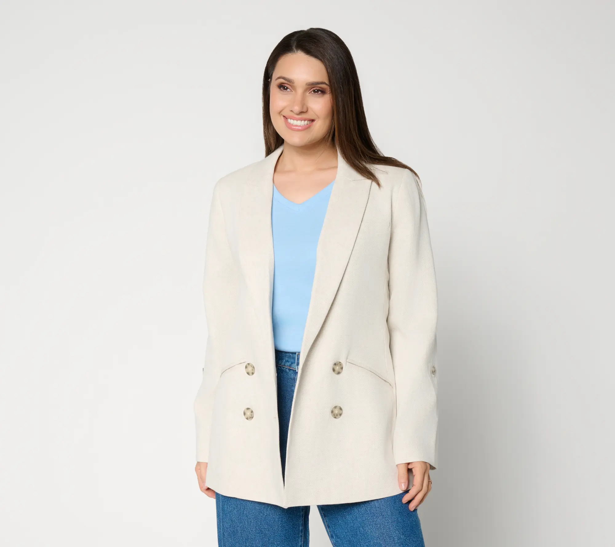 Earth by Aimee Kestenberg Cotton Linen Tailored Blazer