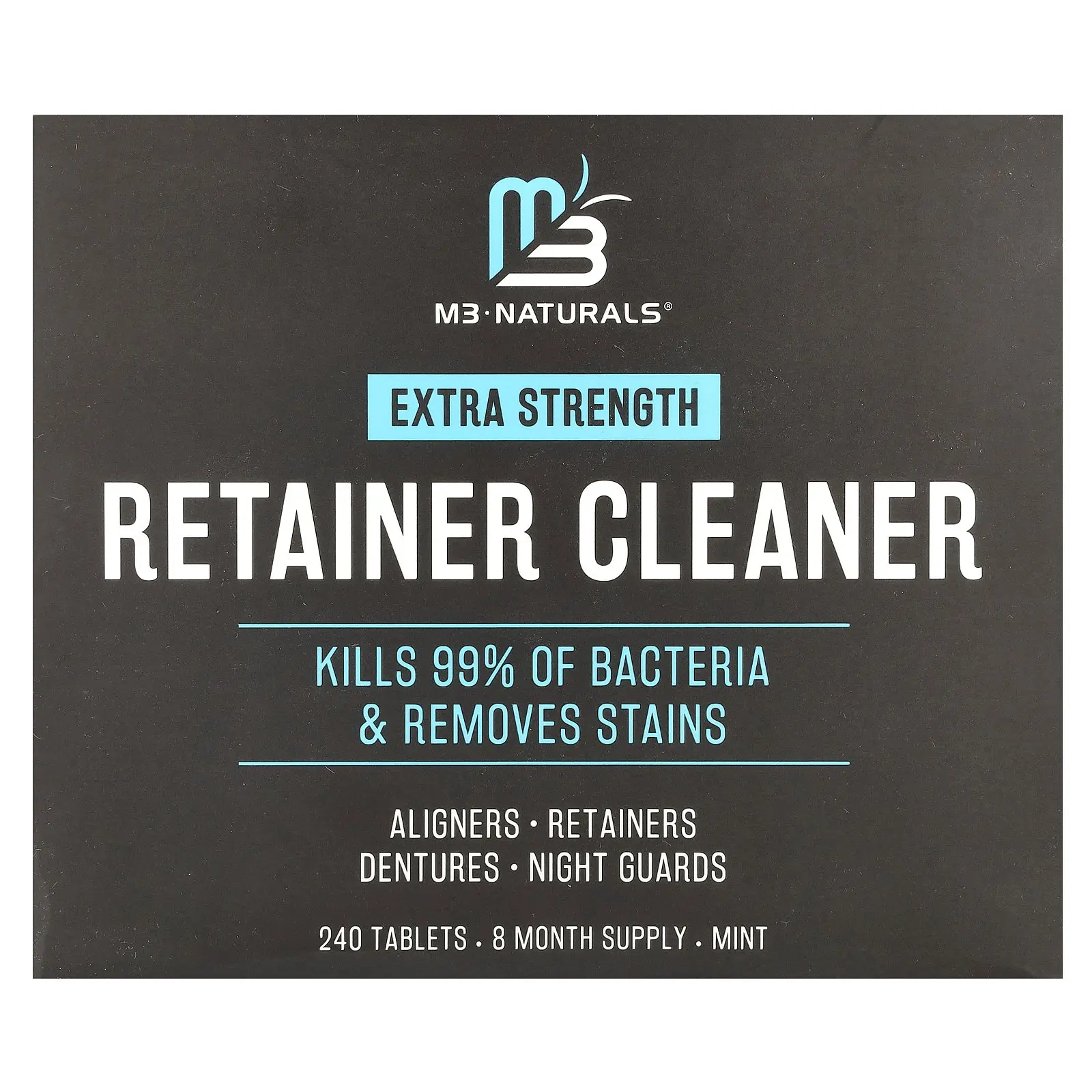 M3 Retainer Cleaner, Mint, 240 Tablets | HSA/FSA Eligible