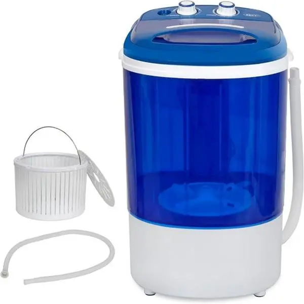Zeny Portable Mini Washing Machine - 2-in-1 Washer & Spinner, Single Bucket, 9lbs Capacity, Small Footprint, Rectangular