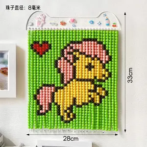 A18-Non-Finished Horse Pattern Handmade DIY Beading Kit - Stress Relief Acrylic Decor Wall Hanging