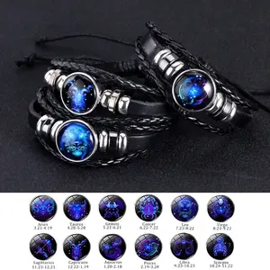12 Constellations Luminous Bracelet - Stylish Starry Sky Nightlight Bracelet for Men, Women, and Children