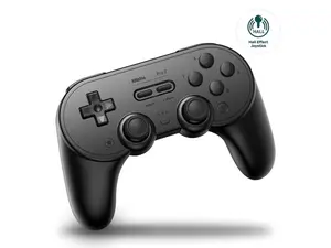 8Bitdo Pro 2 Bluetooth Wireless Gaming Controller with Hall Effect Joystick Update for Switch, PC, Android, and Steam Deck & Apple - Black