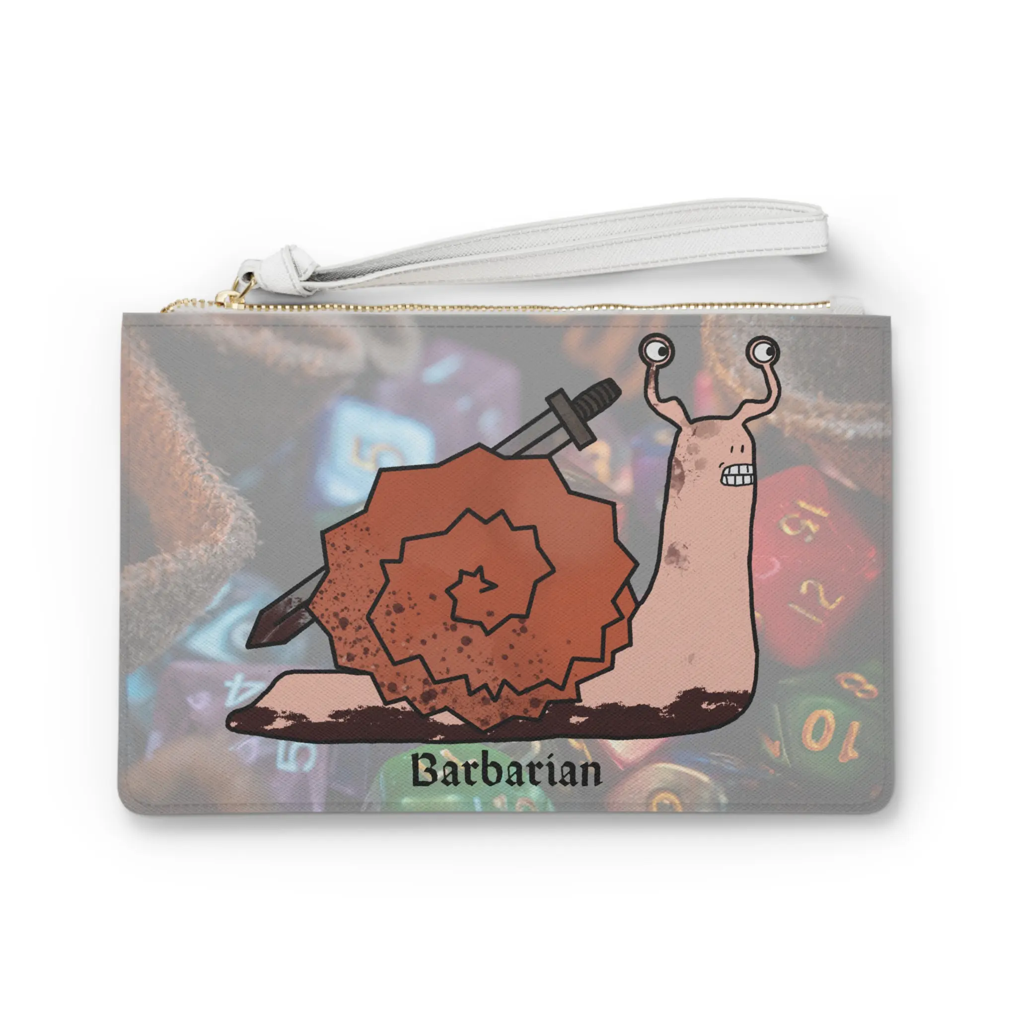 Barbarian Class Snail Design Small Bag for D&D Dice Storage