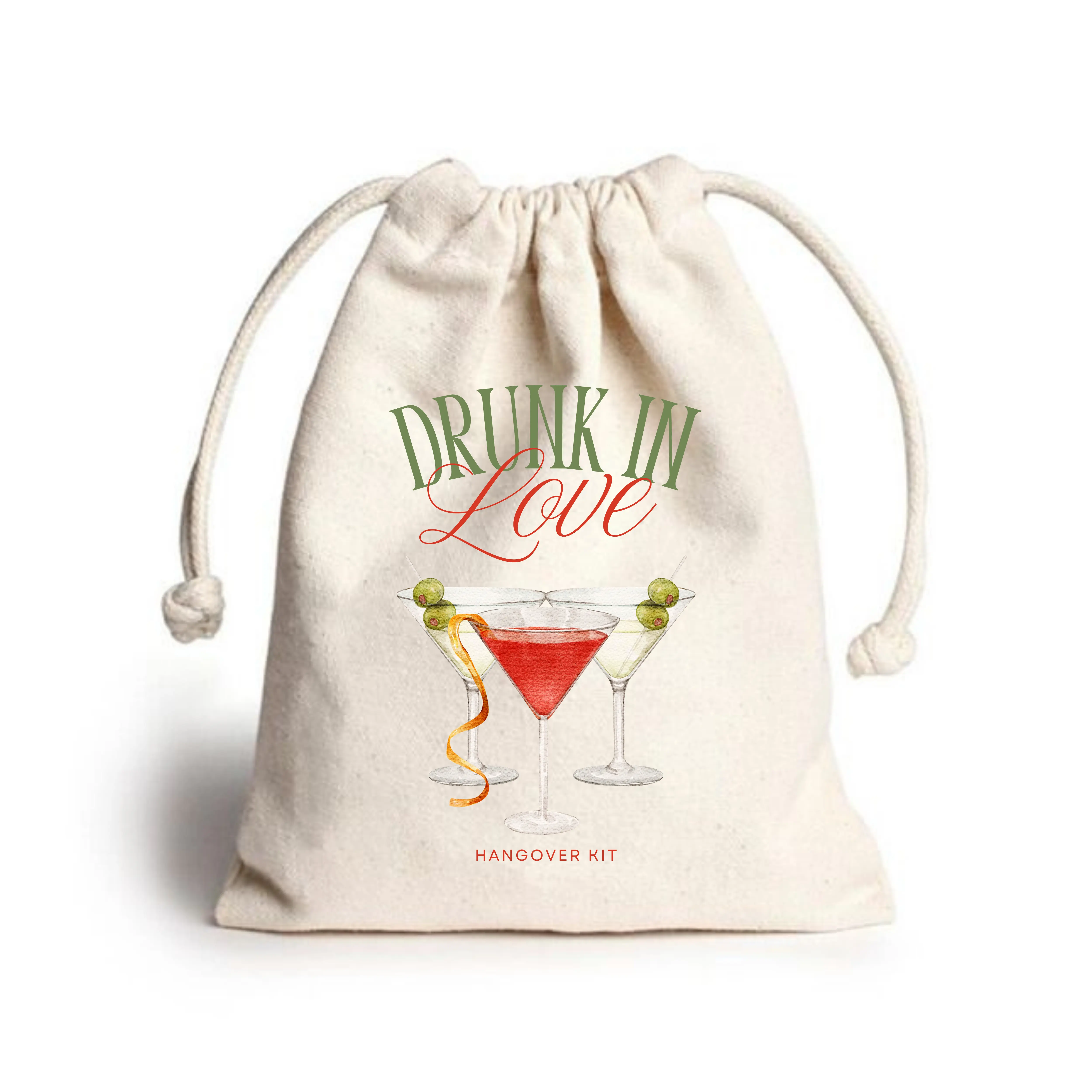 Bachelorette Hangover Kit Party Favor Bags | Bride Tribe Drawstring