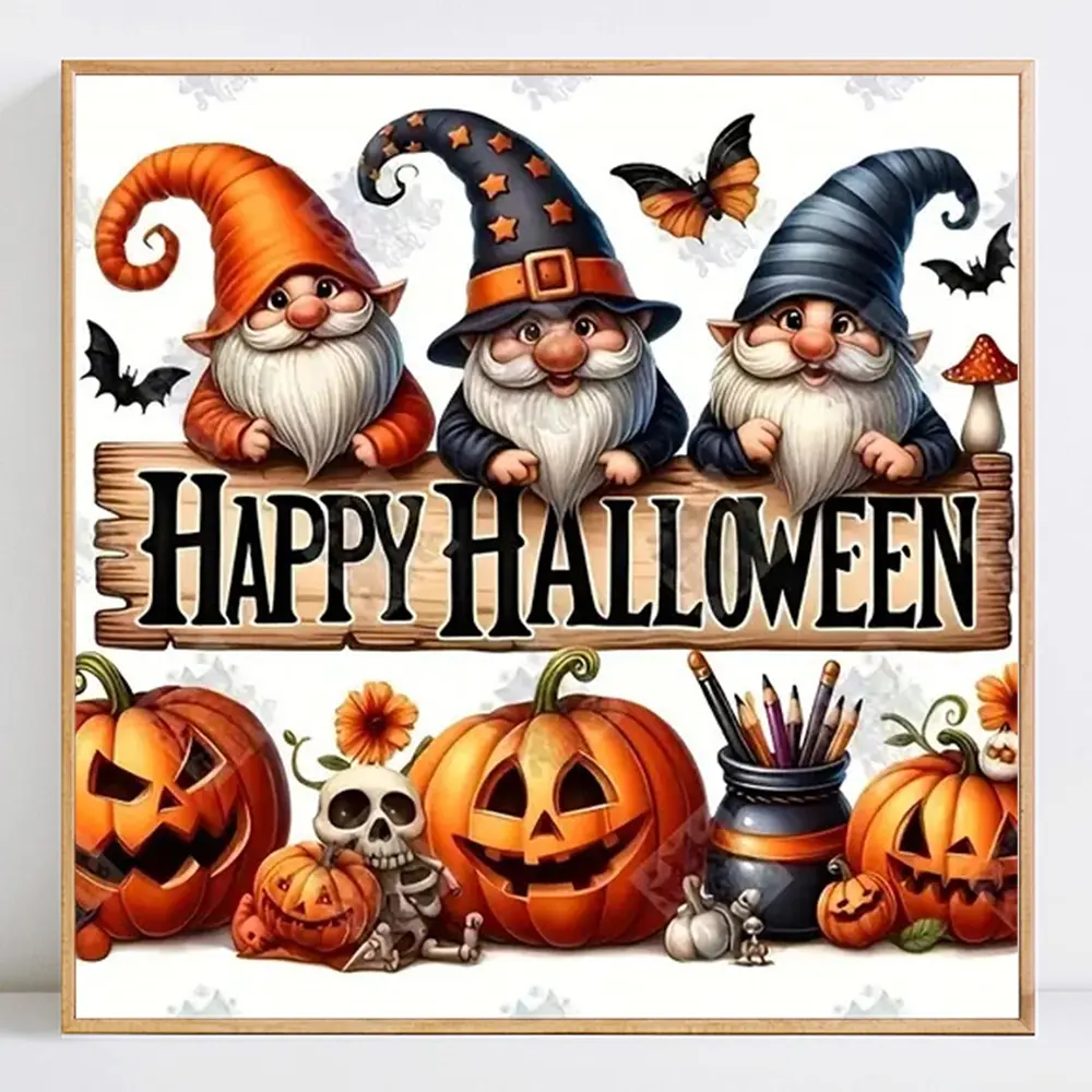 Pumpkin 5D DIY Diamond Painting Kit, Butterfly Design, No Frame Needed, Perfect Halloween Handmade Gift Idea, Unique Craft Project, Handicraft