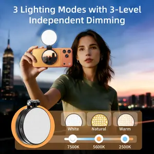Magnetic Selfie Light, LED Fill Light Compatible with Magsafe, LED Selfie Ring Light, Sticky Ring for Phones, Smartphone, Cellphone, Selfie Led Lights