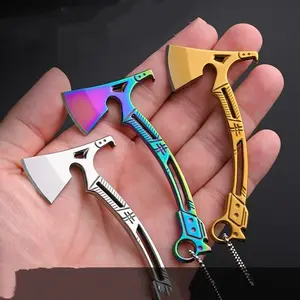 Stainless Steel Mini Knife Keychain, Portable Multifunctional Bottle Opener, Sharp Small Axe Tool, Pocket Carry, Ca Prop 65 Compliant, Stainless Steel Knives