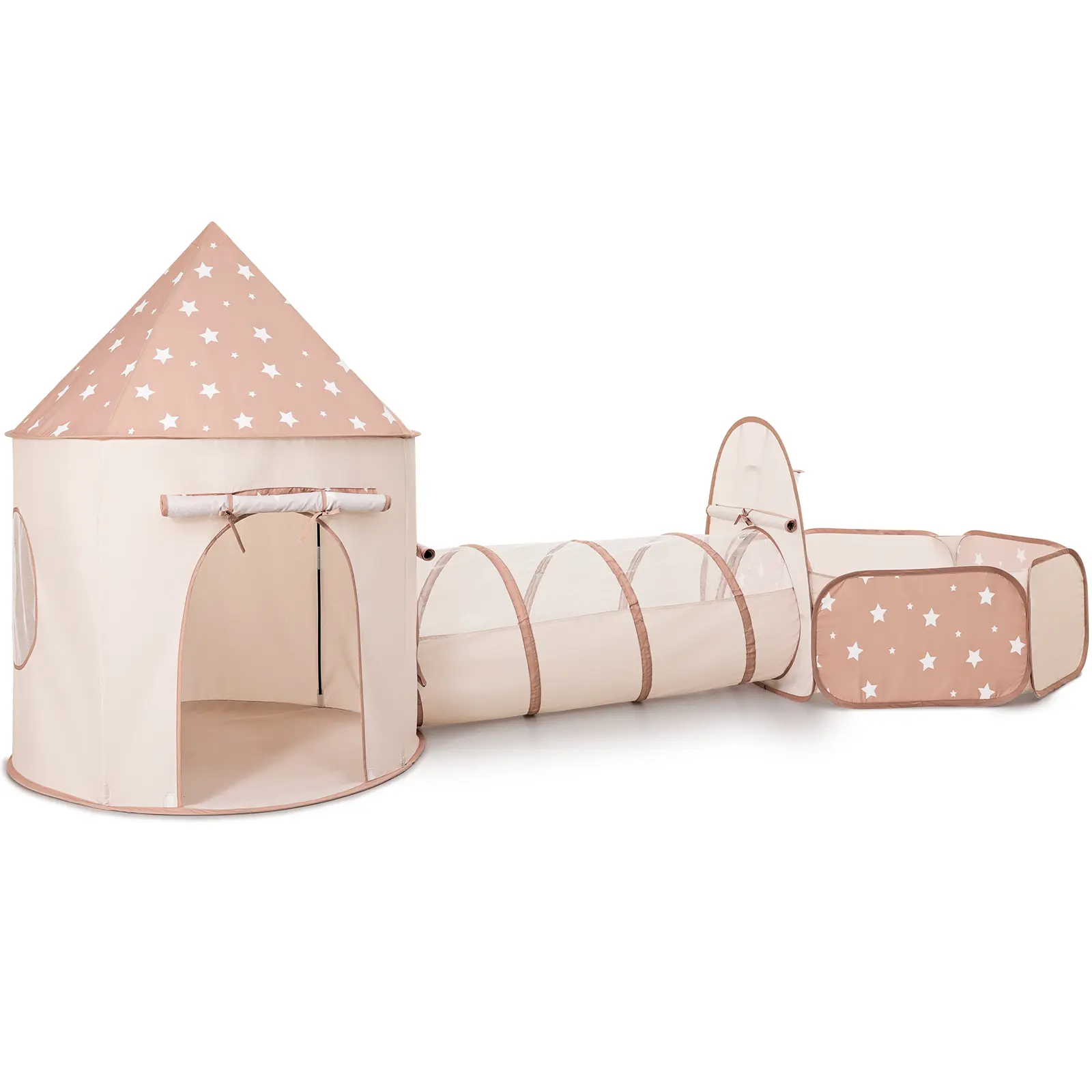 JungleDove Kids Tent Playhouse - Lightweight Unisex Pop-Up Indoor Playground Set for 3-8 Years Toddlers, Tunnel,  Ball Pit, Carry Bag, Star Patterns,, Birthdays/Christmas Gift, Play Playhouses, Tents & Tunnels