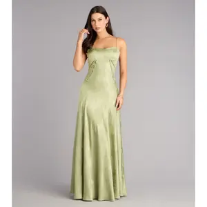 Annistyn Satin A-Line Formal Dress