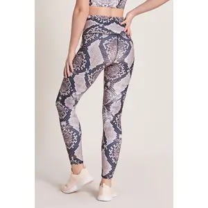 Python High Waisted Legging - Natural