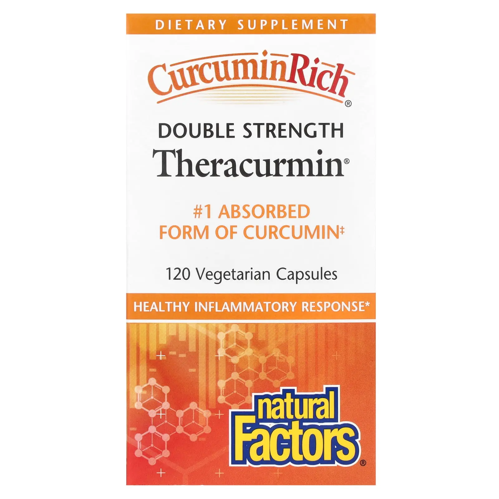 Natural Factors CurcuminRich®, Theracurmin®, 60 mg, 120 Vegetarian Capsules