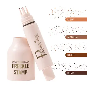 Realistic Freckle Stamp with 5 Prongs for Natural Dot Placement, Quick Application Faux Freckle Pen for Creative Makeup Trends, Great for Photoshoots, Picnics, and Summer Dates