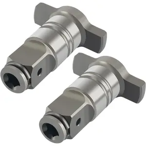 2 Pack 1/2" Anvil Wrench Pin Converter Shaft Adapter for Cordless Impact Block Driver Power Wrenches Chuck System Spindle Electric Hammer Spanner Drill Enhance Tool Compatibility