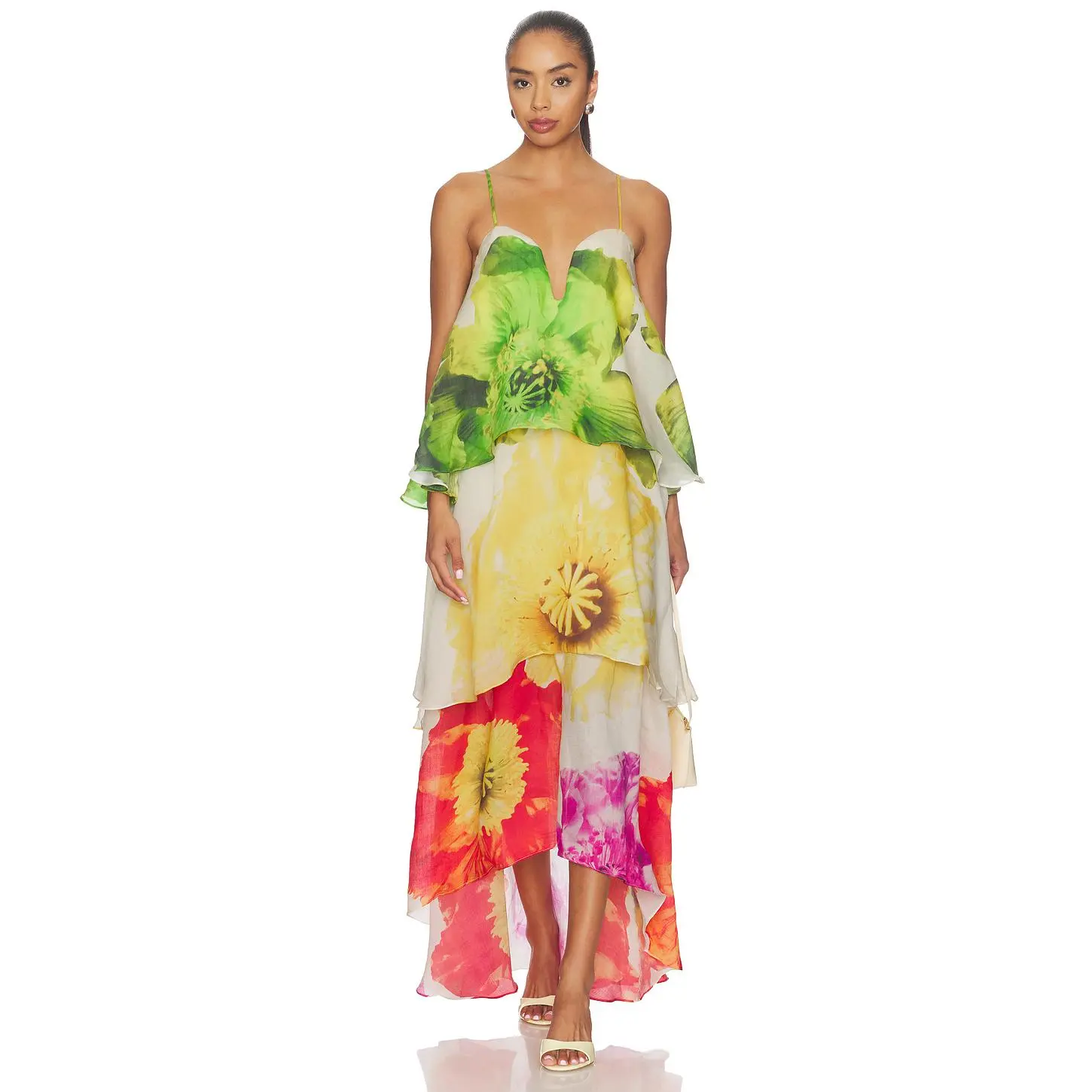 ELLIATT Lilia Tiered Gown in Floral Multi