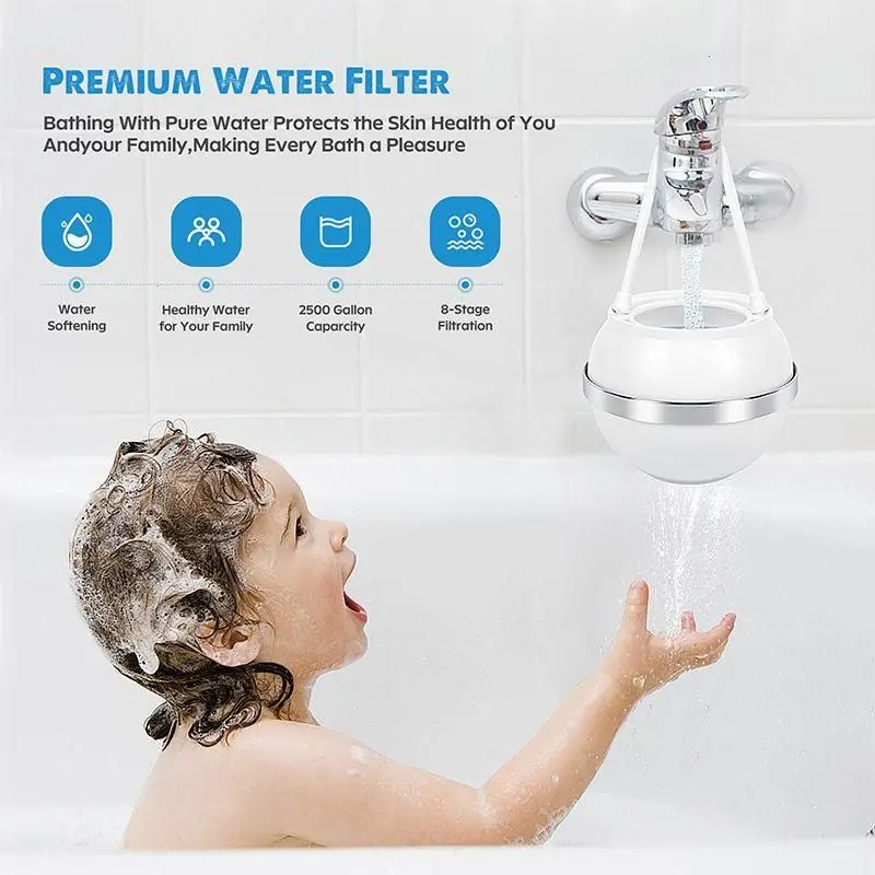 2025 Universal Shower Water Filter – Installation-Free 10-Stage Hanging Purifier for Shower and Bathtub Use