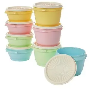 Pastel Food Storage Bowl Set, 17oz & 10oz, 4 Candy Colors, Eco-Friendly, Microwave & Fridge Safe TPW Candy Colors Freezer Bowl Set - 8-Pack Pastel Airtight Lids for Easy Storage & Organization Family-sized Microwave-safe Food Containers