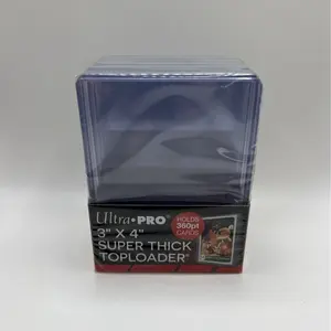 Ultra Pro 3X4 Super Thick Toploaders 1 Pack of 5 for up to 360pt Cards