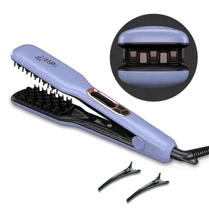 JINRI Professional Volumizing Ceramic Hair Iron，Adjustable Temp，360 ° Tail Rotation，Lasting Hair Volume，for Short Or Thin Hair，Purple waver be stope