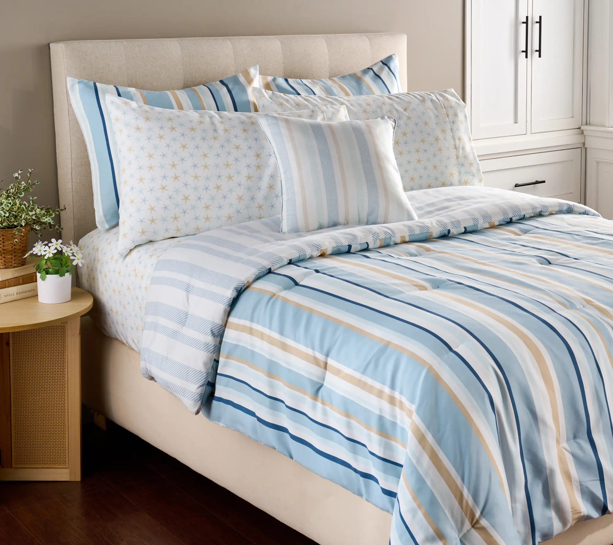 Home Reflections Coastal Bed in a Bag - Twin