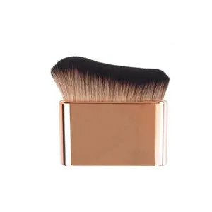 Big Self Tanning Blend Brush Professional Kabuki Rose Gold Finish for Face & Body Application Soft Natural Finish Versatile Makeup Tool