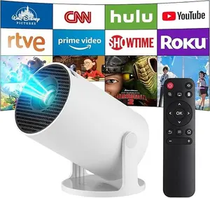 Mini Portable Projector: 4K/1080P, Dual-band WiFi/5G/BT5.0, Android 11, 180° Rotatable, Auto Keystone, 35–130 Inch Projection 290  lumens  mini  projector