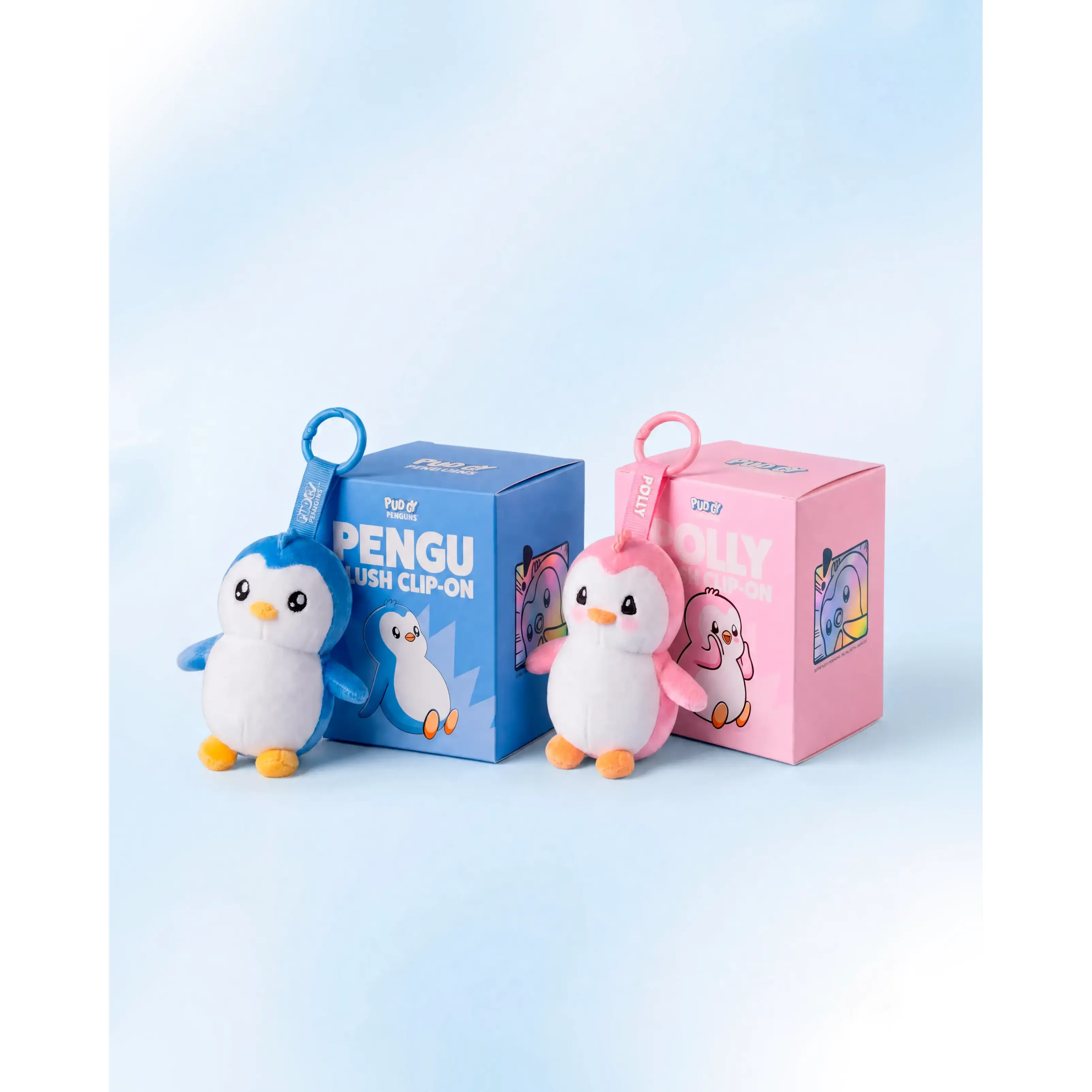 Pax Pengu & Polly Clip-On Plushies
