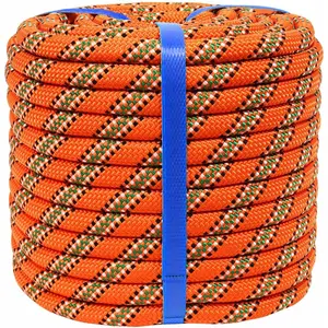 Braided Rope (/2 Inch x 200 Feet) 48 Strands Arborist Rope Climbing for Tree Work Pulling Swing, Orange