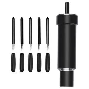 Deep Cut Housing + 5 Pcs Deep-Point Blade, Replacement Deep Cut Blade Suitable for Explore Air One/Air/Air 2/ Air 3 / Maker / Maker 3 Cut Materials Up to 1.5mm Thickness, for Personalized Crafts