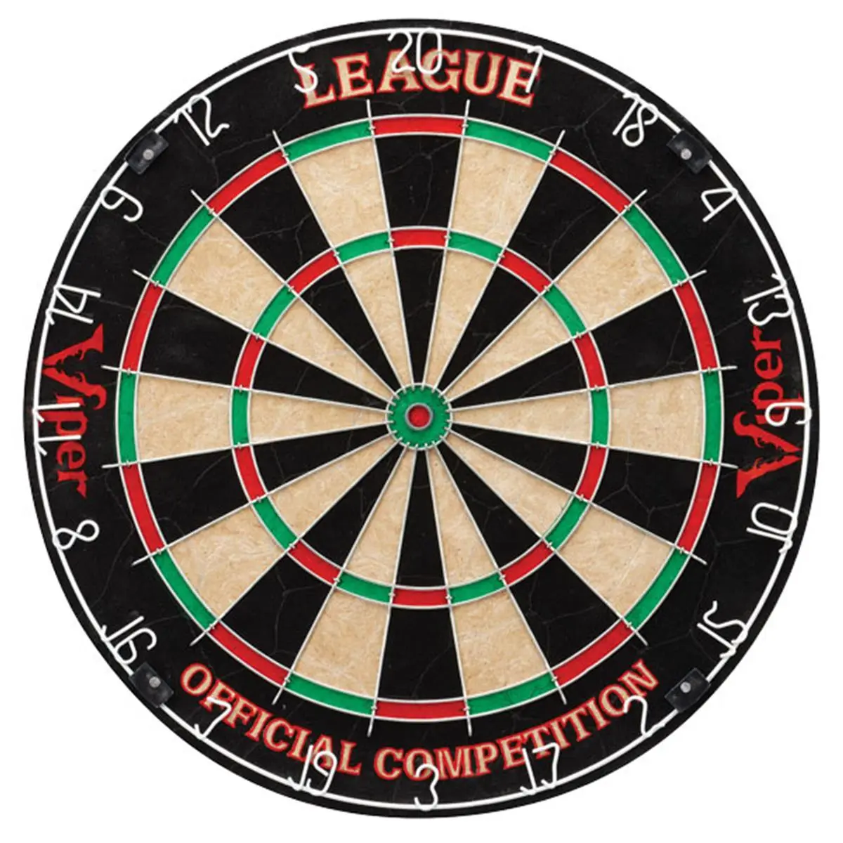GLD Bristle Dartboard - Official Sport Equipment with Movable Rings for Darts Play