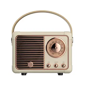 Vintage wireless Bluetooth speaker, portable subwoofers for home, office, outdoor, and travel. Ideal for gifts, Travel accessories.