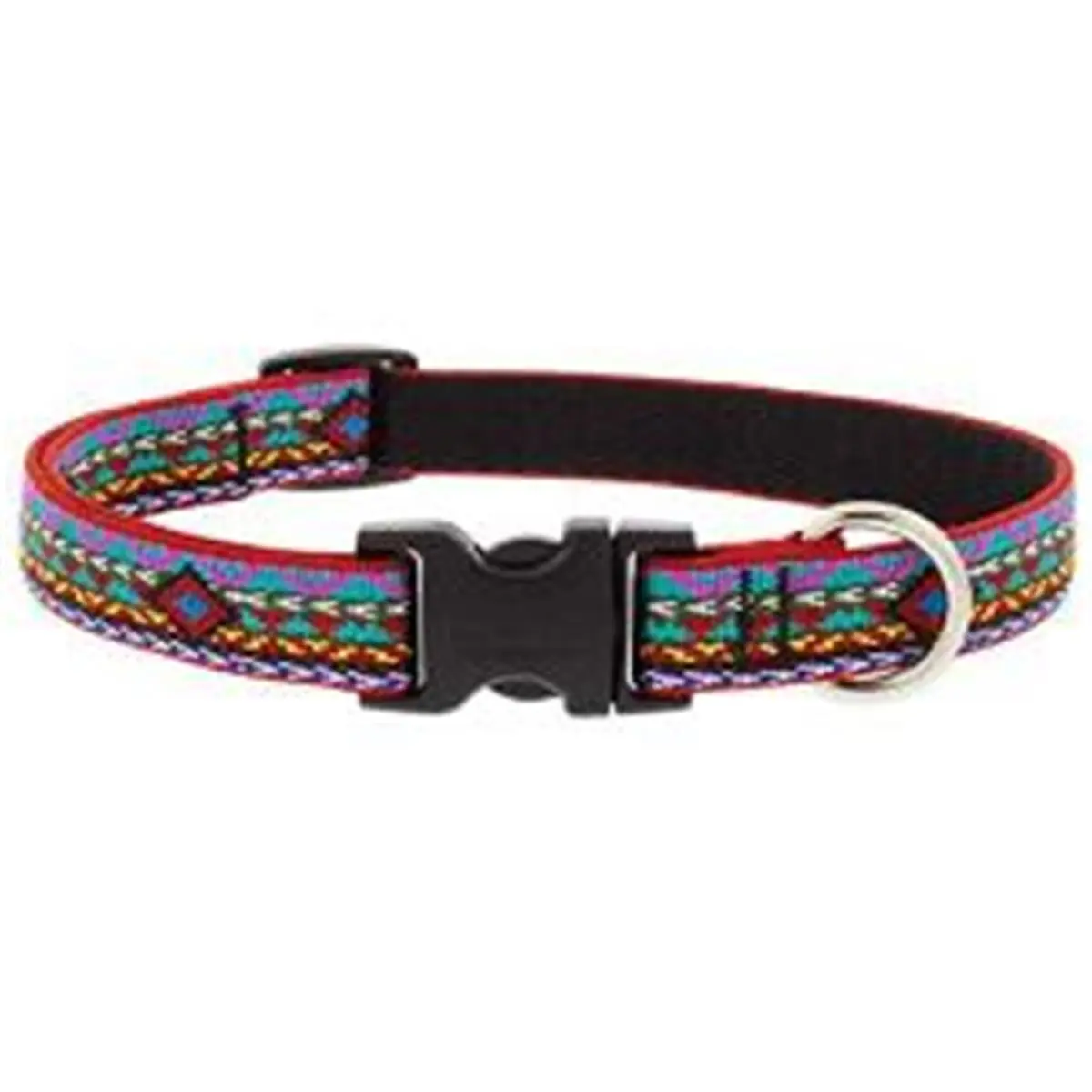 Lupine Chew Resistant Adjustable Dog Collar - 1x16-28in, with Custom Designed Side Release Buckle, Strong Bar Tack Stitching, Welded D-Ring, Chew Guarantee, 1 X 16-28 In.