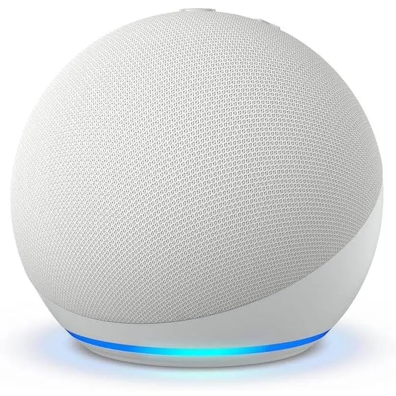 Wireless Bluetooth Speaker with LED Light, Mini Spherical Fabric Design, Clear Sound Quality, Lightweight with Lanyard, for Indoor, Outdoor, Camping and Daily Listening